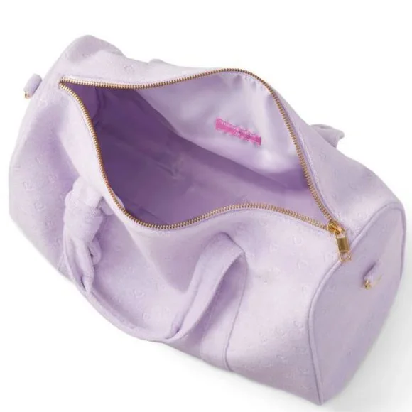 Terry Cloth Embossed Mini Hearts Duffle Bag - Stoney Clover Lane x Target Light - Picture 3 of 4